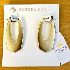 NWT Kendra Scott Pavé Hoop Earrings